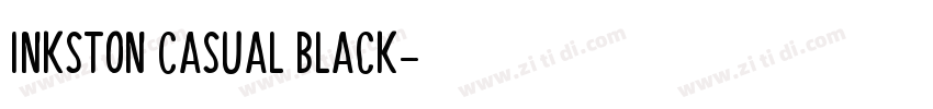Inkston Casual Black字体转换